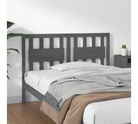Vidaxl Tête De Lit Gris 125,5x4x100 Cm Bois Massif De Pin Multicolore