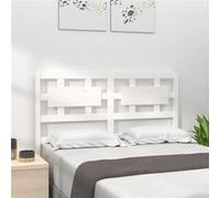 Vidaxl Tête De Lit Blanc 125,5x4x100 Cm Bois Massif De Pin Multicolore