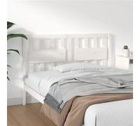 vidaXL Hoofdbord 125,5x4x100 cm massief grenenhout wit818561 Blanc G