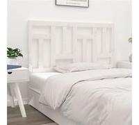 Vidaxl Tête De Lit Blanc 125,5x4x100 Cm Bois Massif De Pin Multicolore