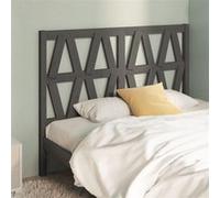 vidaXL Tête de lit Gris 126x4x100 cm Bois massif de pin