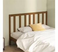 vidaXL Hoofdbord 126x4x100 cm massief grenenhout honingbruin817733 Marron G