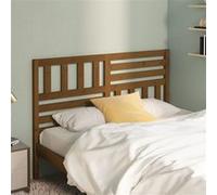 Vidaxl Tête De Lit Marron Miel 141x4x100 Cm Bois Massif De Pin Marron