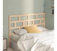 vidaXL Tête de Lit Tête de Lit Adulte Tête de Lit Double sur Pied Chambre à Coucher Maison Intérieur 141x4x100 cm Bois Massif de Pin Bois
