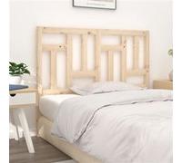 vidaXL Tête de Lit Meuble de Chambre à Coucher Accessoire de Lit Double Tête de Cadre de Lit Intérieur 145,5x4x100 cm Bois Massif de Pin