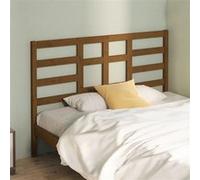 vidaXL Hoofdbord 146x4x104 cm massief grenenhout honingbruin818143 Marron G
