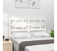 vidaXL Hoofdbord 165,5x4x100 cm massief grenenhout wit818051 Blanc G