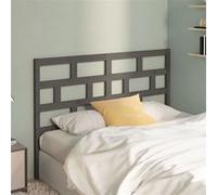 vidaXL Hoofdbord 166x4x100 cm massief grenenhout grijs814206 Gris G
