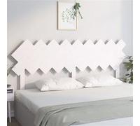 vidaXL Hoofdbord 178x3x80,5 cm massief grenenhout wit819236 Blanc G