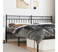 vidaXL Hoofdbord 193 cm metaal zwart373728 Noir G