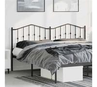 vidaXL Hoofdbord 193 cm metaal zwart373826 Noir G