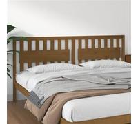 vidaXL Tête de Lit Accessoire de Lit Double Meuble de Chambre à Coucher Tête de Cadre de Lit Intérieur Marron Miel 205,5x4x100 cm Bois Massif de Pin