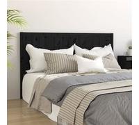 Hoofdbord 205,5x4x100 cm massief grenenhout zwart818114