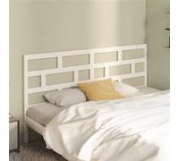 Tête de Lit Blanc 206x4x100 cm Bois Massif de Pin Adulte Chambre Maison vidaXL