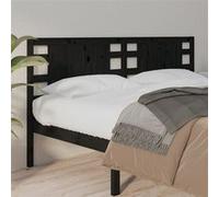 Vidaxl Tête De Lit Noir 206x4x100 Cm Bois Massif De Pin Marron