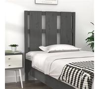 vidaXL Hoofdbord 80,5x4x100 cm massief grenenhout grijs817967 Gris G