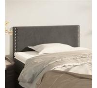 vidaXL Hoofdbord 80x5x78/88 cm fluweel donkergrijs345879 Gris foncé G