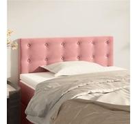 vidaXL Tête de lit Rose 80x5x78/88 cm Velours