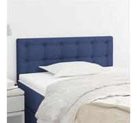Hoofdbord 80x5x78/88 cm stof blauw346402