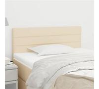 Hoofdbord 80x5x78/88 cm stof crÃmekleurig346107