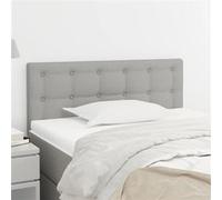 Hoofdbord 80x5x78/88 cm stof lichtgrijs346396