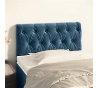 vidaXL Hoofdbord 80x7x78/88 cm fluweel donkerblauw346310 Bleu G