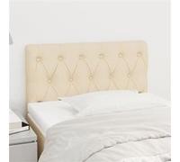 vidaXL Hoofdbord 80x7x78/88 cm stof crÃmekleurig346303 Blanc G