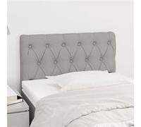 vidaXL Tête de lit Gris clair 80x7x78/88 cm Tissu