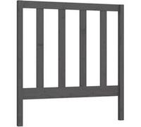 Vidaxl Tête De Lit Gris 81x4x100 Cm Bois Massif De Pin Marron