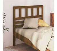 Vidaxl Tête De Lit Marron Miel 81x4x100 Cm Bois Massif De Pin Marron
