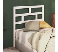 Vidaxl Tête De Lit Blanc 81x4x100 Cm Bois Massif De Pin Blanc