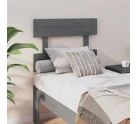 vidaXL Tête de lit Gris 93,5x3x81 cm Pin massif
