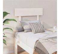 vidaXL Hoofdbord 93,5x3x81 cm massief grenenhout wit819051 Blanc G