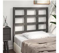 vidaXL Tête de lit Gris 95,5x4x100 cm Bois massif de pin