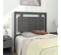 vidaXL Hoofdbord 95,5x4x100 cm massief grenenhout grijs817922 Gris G