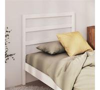 vidaXL Tête de lit simple Bois massif de pin 95x4x100 cm Blanc