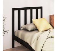 vidaXL Hoofdbord 95x4x100 cm massief grenenhout zwart822241 Noir G