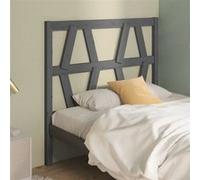 vidaXL Hoofdbord 96x4x100 cm massief grenenhout grijs818602 Gris G