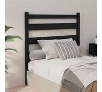 vidaXL Hoofdbord 96x4x100 cm massief grenenhout zwart818404 Noir G
