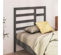 Hoofdbord 96x4x104 cm massief grenenhout grijs818122