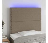 Hoofdbord LED 100x5x118/128 cm stof taupe3122278