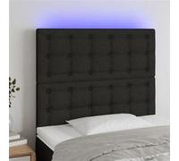 Tête de Lit à LED Gris Clair 80x5x78/88 cm Tissu Meuble de Chambre vidaXL