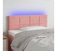 vidaXL Tête de lit à LED 3121659 pour lit simple Rose
