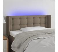 Hoofdbord LED 103x16x78/88 cm stof taupe3123664