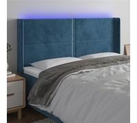 vidaXL Tête de Lit à LED Meuble de Chambre à Coucher Accessoire de Lit Double Tête de Cadre de Lit Intérieur Bleu Foncé 183x16x118/128 cm Velours Bleu foncé https://www.fnac.com/mp48365736/vidaXL-Tete-de-lit-a-LED-Bleu-fonce-183x16x118-128-cm-Velours/w-4?oref=4084e507-dcbb-64cb-5be0-0fc0892a564b