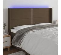 vidaXL Tête de Lit à LED Meuble de Chambre à Coucher Accessoire de Lit Double Tête de Cadre de Lit Intérieur Marron Foncé 183x16x118/128 cm Tissu Marron https://www.fnac.com/mp48374779/vidaXL-Tete-de-lit-a-LED-Marron-fonce-183x16x118-128-cm-Tissu/w-4?oref=68276c4d-f96a-6738-2dd9-5a053f77deb4