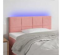 vidaXL Hoofdbord LED 80x5x78/88 cm fluweel roze3121647 Rose G