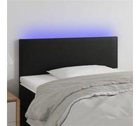 Hoofdbord LED 80x5x78/88 cm kunstleer zwart3121404