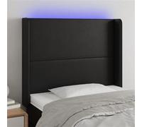 vidaXL Tête de lit à LED Noir 83x16x118/128 cm Similicuir Noir https://www.fnac.com/mp48371393/vidaXL-Tete-de-lit-a-LED-Noir-83x16x118-128-cm-Similicuir/w-4?oref=a742caeb-4c0b-c209-c9a0-cb9fd2876b23