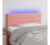 Vidaxl Tête De Lit À Led Rose 90x5x78/88 Cm Velours Rose